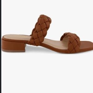 ATHLEFIT braided sandals, brown size 7.5